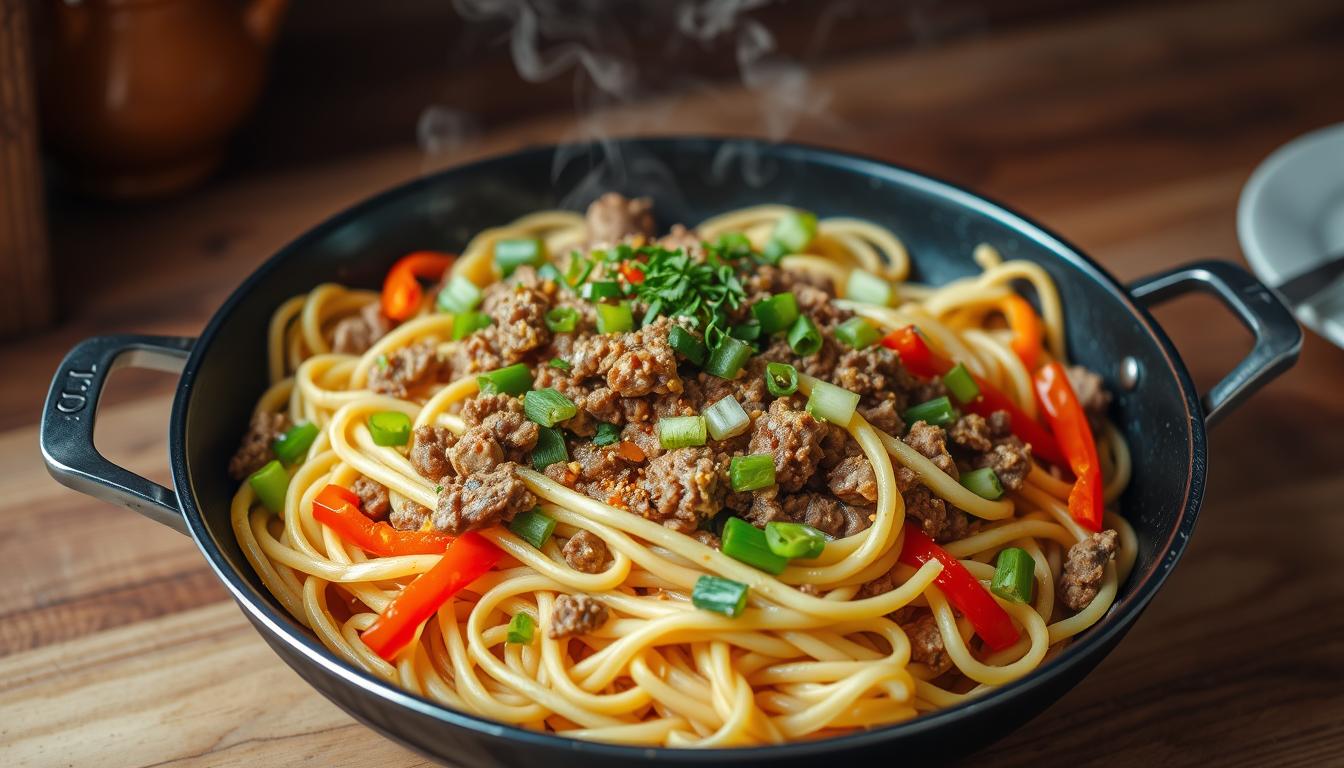 recipes with ground beef and egg noodle