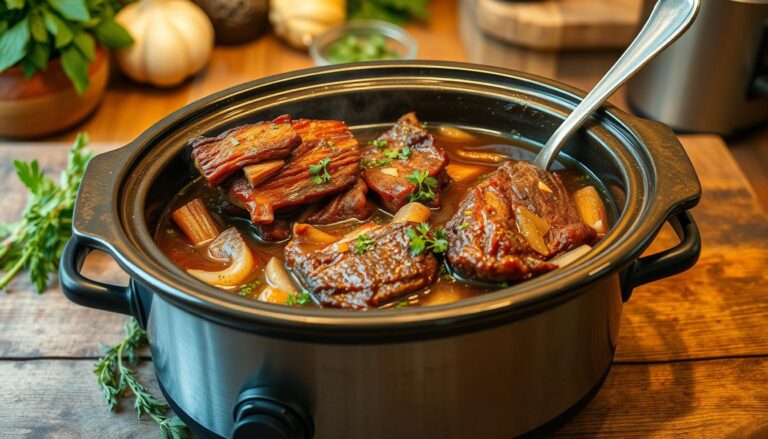 beef country ribs in crock pot with beef broth recipe