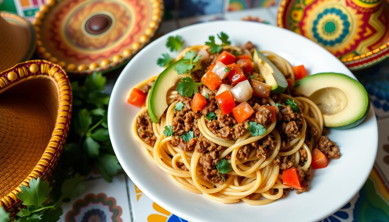 mexican one pot recipes with noodles and ground beef